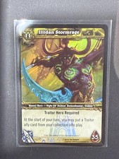 Illidan Stormrage 1/12 Rare Holo Foil World of Warcraft TCG Card Foil Holo picture