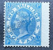 QV GB  SG.119  2/- DEEP BLUE WELL CENTERED WING MARGIN Good Perf. VF picture