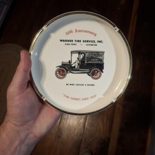 Vintage 1969 WAGNER TIRE SERVICE HIGH POINT LEXINGTON NC Ashtray Ford model t  picture