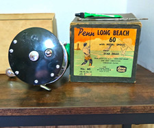 Penn Long Beach 60 Vintage Saltwater Casting Reel Star Drag w/ Box Mint. New picture