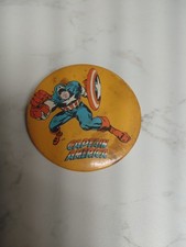 Vintage Captain America Marvel Avenger Button Pin Pinback picture