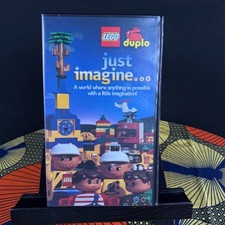 Vintage LEGO Duplo Just Imagine VHS Tape Kids Video Educational Toy Promo picture