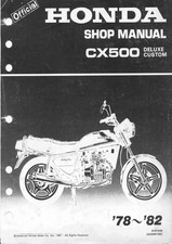 OEM Service Repair Shop Manual Honda cx500 1978-1982 Deluxe Custom COMB BOUND picture