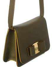 Ferragamo Women’s Green Leather Shoulder Bag NWT MSRP $1480 picture
