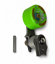 MONSTERCRAFTSMAN Motorcycle Chain Tensioner Weld-On Powell Chopper Bobber Green picture