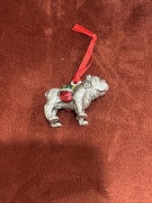 Vintage 2001 Mack Truck Bulldog Pewter Christmas Ornament Rare picture