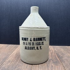 Vintage HENRY J. BARNETT JUG Pearl Street ALBANY NEW YORK  picture