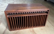 Vintage Teak Kalmar Designs 20 CD holder MCM Mid-Century Modern storage picture