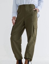 Ruti Olive Green Essential Cargo Pants Trousers Size 1 US 8 picture