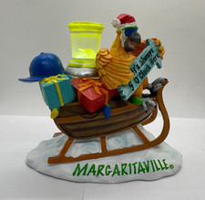 Rare Jimmy Buffett Margaritaville Christmas Holiday Light Up Sleigh 2013 picture