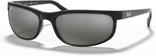 Ray-Ban Predator 2 RB2027 601/W1 62mm Black Grey Mirror Polarized Sunglasses picture