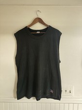 Vintage Russel Made In USA Cut Off T Shirt Sz L picture