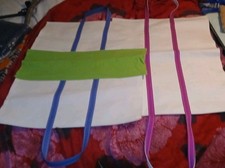 New Two L.L. Bean Boat N Tote Carryall Sling Altered OOAK picture