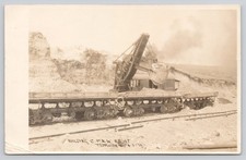 Templeton Wis RPPC 1910 Bucyrus Steam Shovel C&NW Railroad Construction picture