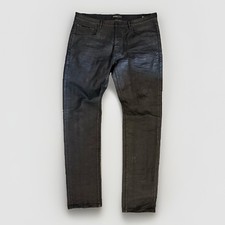 Purple Brand P001 Black Oil Spill Slim Fit Jeans 38x34 picture