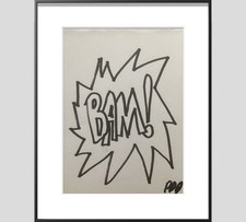 PDQ  Artist Original Paintings Cartoon Art Abstract Realist Marker Ink 4x6 Paper picture