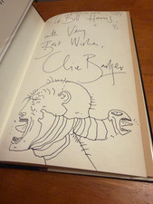 Clive Barker BOOKS OF BLOOD Vol 1 1985 SIGNED INSCRIBED ORIGINAL DRAWING HC picture