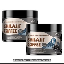 Shilajit Ginseng Arabic Ashwaganda Coffee 2 Pack 2 Mn. Supply Test Boost+Vigor  picture