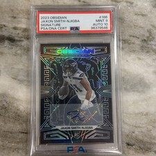 2023 Obsidian #186 Jaxon Smith-Njigba PSA 9 (Auto 10) Rookie Signature RC Auto picture