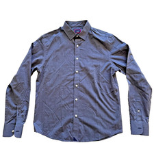 UNTUCKit Orville Button Down Mens Medium Blue Slim Fit Wrinkle Free 31354 picture