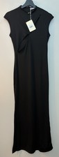 Peppermayo Women's Special Affair Keyhole Solid Black Maxi Dress Size 8 Sku#61 picture