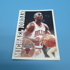1995-96 Panini Michael Jordan Italian Made Rare Sticker Chicago Bulls HOF  picture