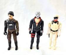 Vintage 1983 GI Joe 3.75” Action Figure Lot Destro, Major Bludd, & Snow Job picture