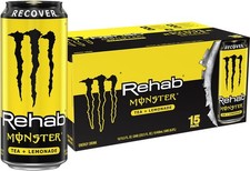 Monster Rehab Tea + Lemonade + Energy, Energy Drink 15.5 Ounce 15 Pack Fresh picture