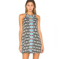 Anthropologie TMHL Embroidered Sleeveless Shirt Dress Black Size S picture