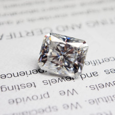 Radiant Cut Loose White Moissanite Stone White D Color VVS1 with Certificate picture
