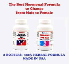 Natural change Male to Female capsules 2 Bottles - MADE IN USA picture