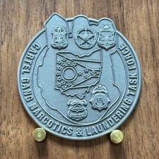 FBI Cleveland CCGNLT Cartel Gang Narcotics Task Force Challenge Coin  W#2 picture