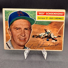 Topps 1956 Topps Red Schoendienst #165 St. Louis Cardinals Gray Back Base picture