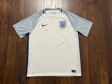 Nike Dri Fit Team England 2016 EURO Soccer Jersey Men's Large White 724610-100 picture