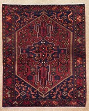 Vintage Zanjan 5x7 Tribal Geometric Hand Knotted Wool Oriental Area Rug Boho picture