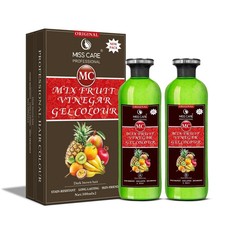 Miss Care Original Mix Fruit Vinegar Gel Colour (Dark Brown 500ml x 2 ) picture