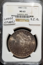 1880-O MORGAN SILVER DOLLAR NGC MS63 VERY NICE picture