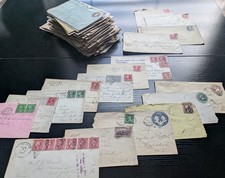 130 US Postal History Covers 1890s-1950s Antique Stamped Envelopes Estate Lot picture