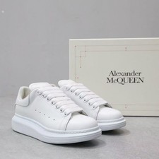 Alexander McQueen Oversized Sneakers Women's White Leather Shoes  picture