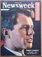 Newsweek Magazine March 18,1963 Robert Kennedy Cover | Newsstand NO LABEL picture