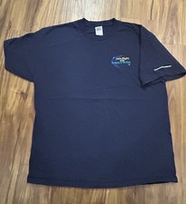 Vintage Late Night W/ Conan O'Brien Audience Member Embroidered T-Shirt XL Blue picture