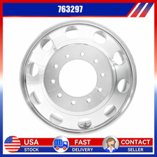 19.5 X 6 ALCOA WHEEL FOR DODGE RAM 4500/ 5500 10 LUG POLISHED 763297 FRONT/REAR picture