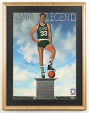 Larry Bird Signed Boston Celtics 1988 Converse Living Legend Poster Framed JSA picture