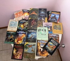 Vintage Dungeons & Dragons AD&D TSR Lot 1st 2nd Edition Books Modules D&D picture