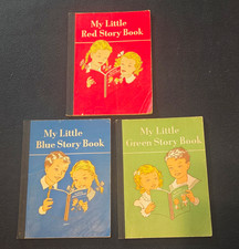 Vintage Ginn Basic Readers Set 3 Pre-Primers My Little Red Green Blue Story Book picture