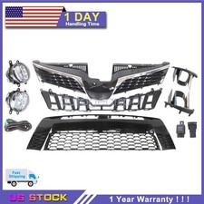 Fits 2018-20 Toyota Sienna SE Front Upper Lower Grille Foglight Bracket Kit 9pcs picture