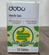 DOBO Herbal Laxative Stool Softener Senna Tablets Constipation Relief 50 Count picture