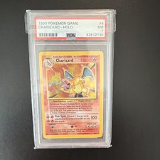 1999 Pokemon TCG Charizard 4/102 Base Set Holo Rare PSA Graded English picture