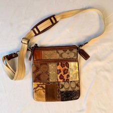 Coach Y2K Patchwork Signature Leopard Print Crossbody Bag picture