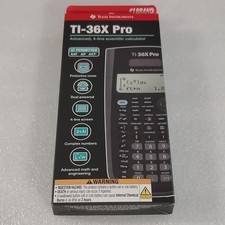 Texas Instruments TI-36X Pro Advanced 4 Line Scientific Calculator Black picture